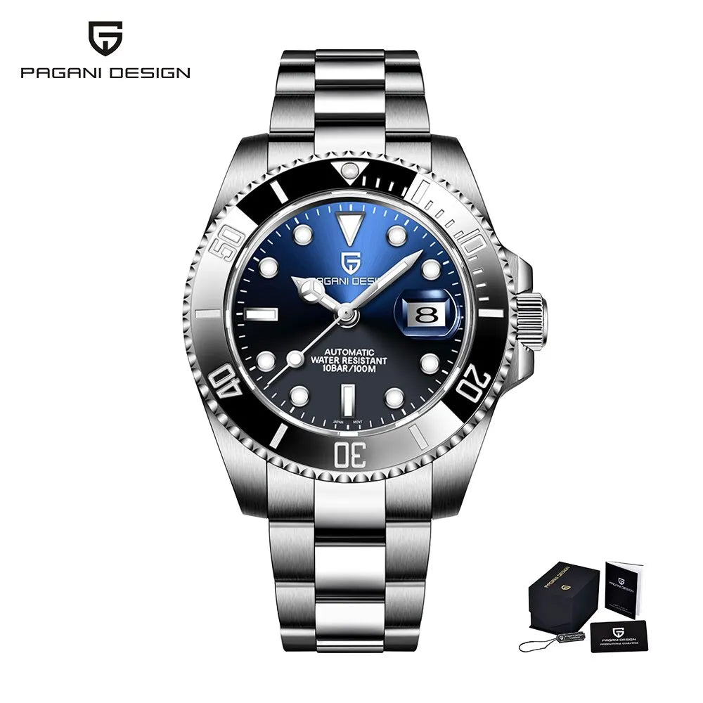 PAGANI Design 2025 New 40mm Men Automatic Mechanical Watches Men Luxury NH35A / NH36A Stainless Steel Waterproof Watch Relogio
