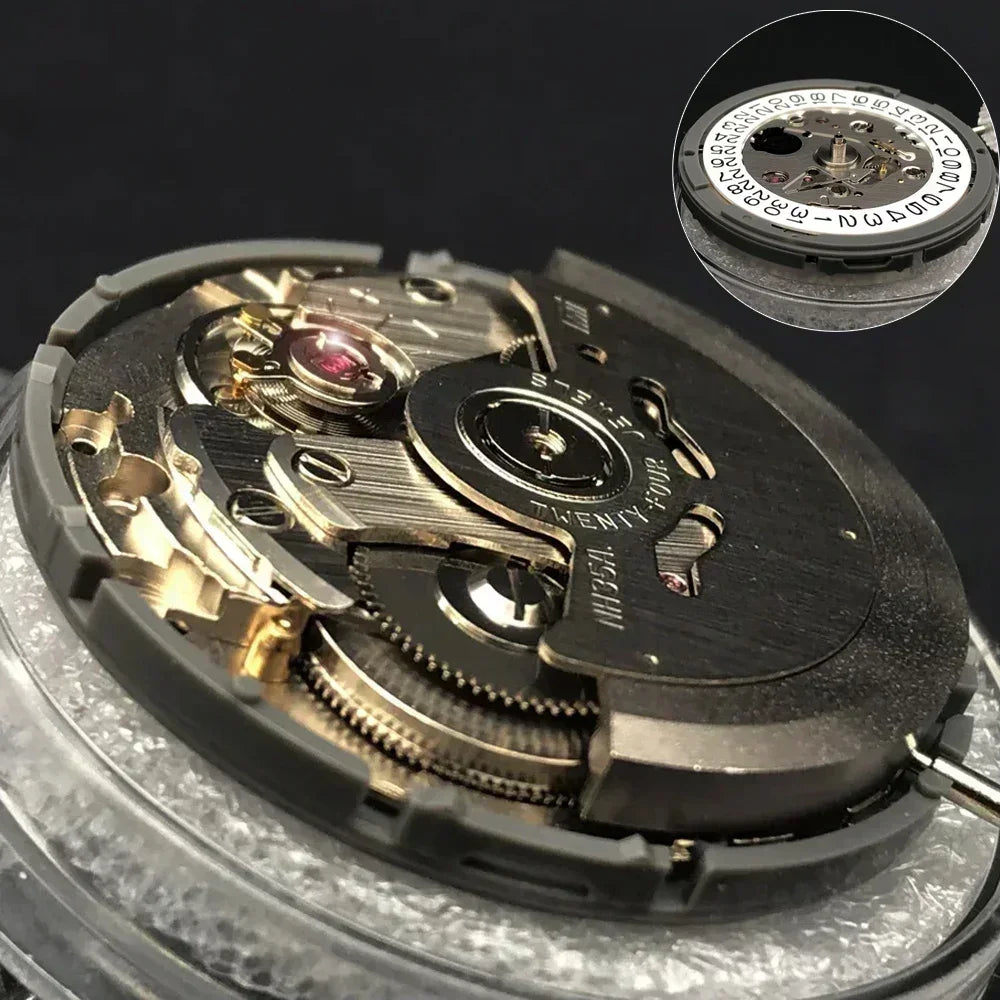 NH35A Premium Mechanical Movement NH35 White At 3/3.8/6 Date wheel 24 Jewels Automatic Self-winding High Accuracy Movt Replace