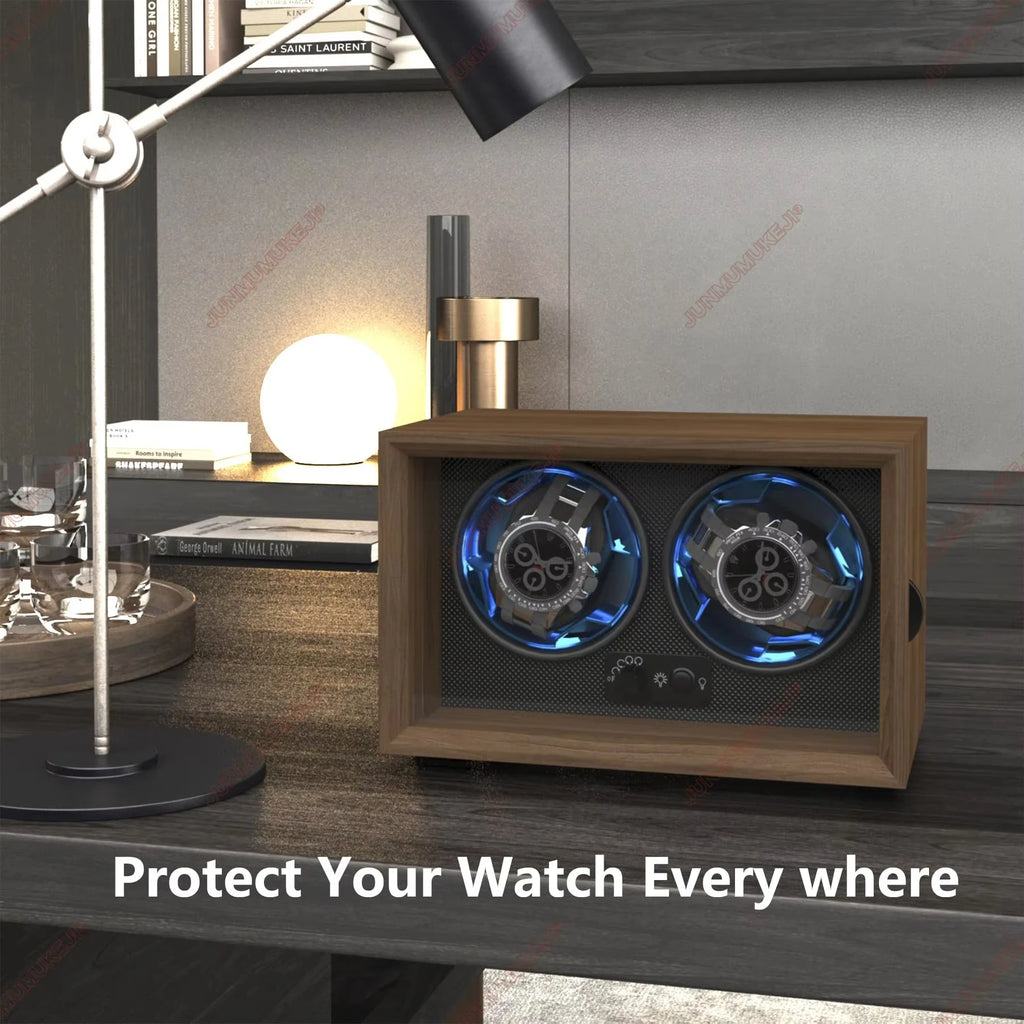 Watch Winder Usb Powered for Automatic Watches Mechanical Watches Rotator Holder Wood Case Winding Cabinet Storage Display Boxes