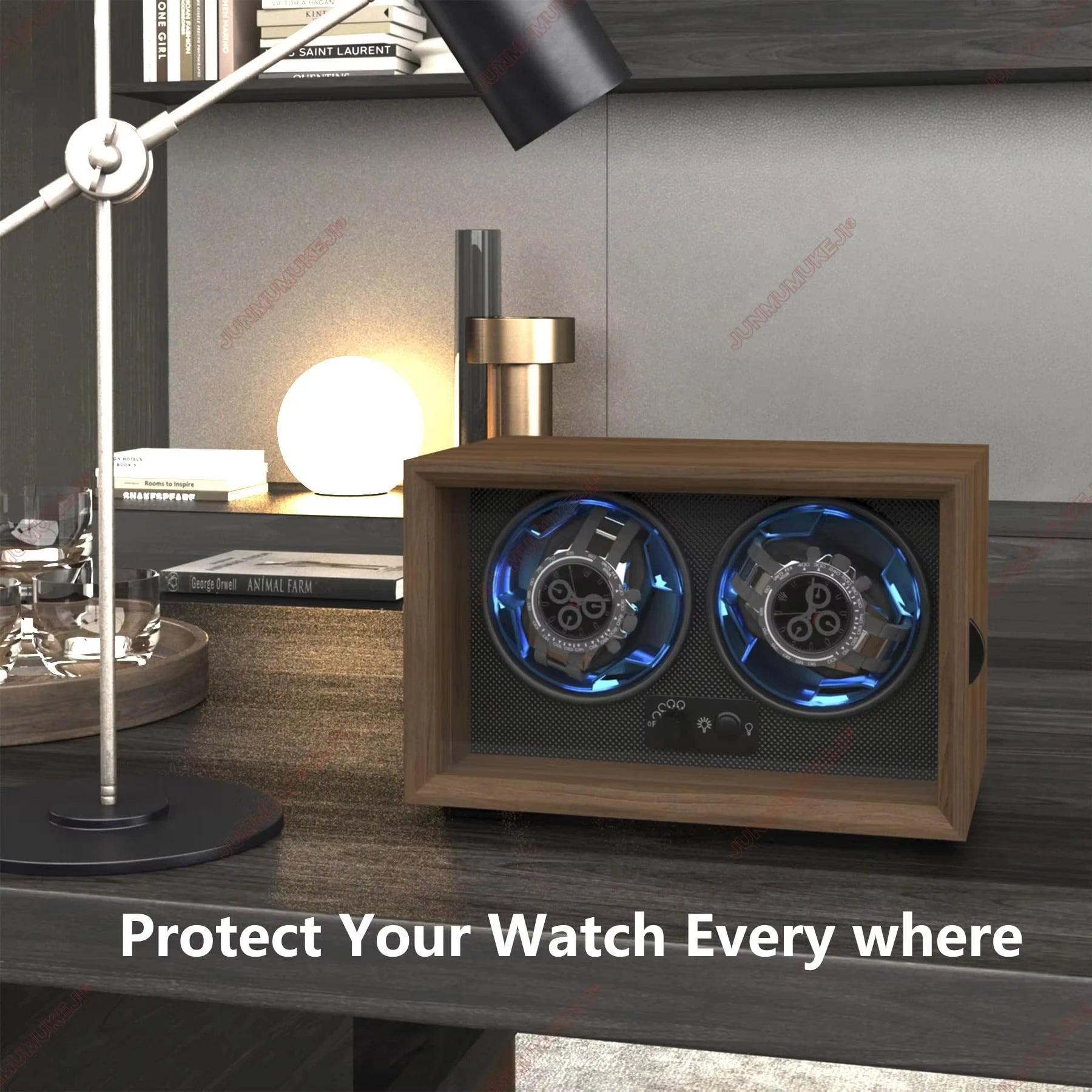 Watch Winder Usb Powered for Automatic Watches Mechanical Watches Rotator Holder Wood Case Winding Cabinet Storage Display Boxes