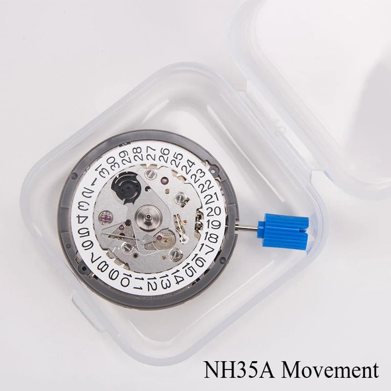 NH35A Premium Mechanical Movement NH35 White At 3/3.8/6 Date wheel 24 Jewels Automatic Self-winding High Accuracy Movt Replace