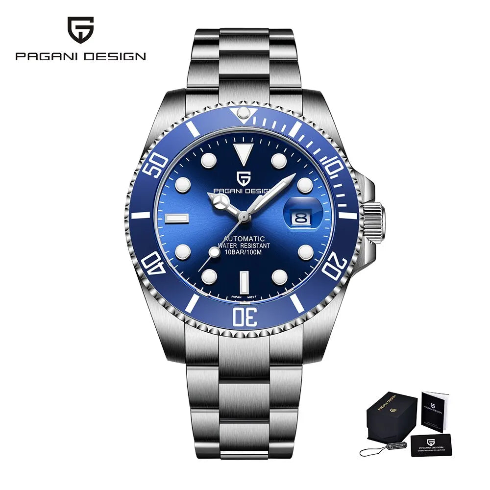 PAGANI Design 2025 New 40mm Men Automatic Mechanical Watches Men Luxury NH35A / NH36A Stainless Steel Waterproof Watch Relogio