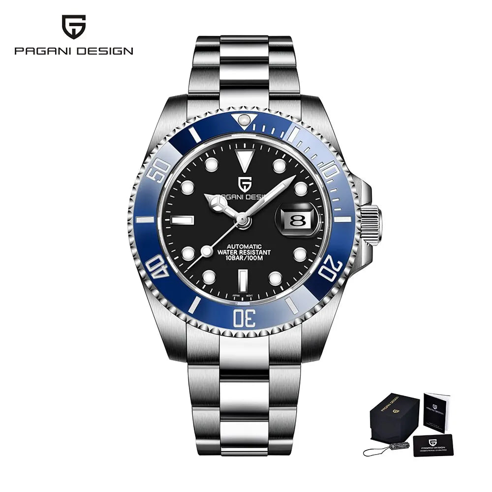 PAGANI Design 2025 New 40mm Men Automatic Mechanical Watches Men Luxury NH35A / NH36A Stainless Steel Waterproof Watch Relogio